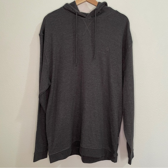Wolverine Long Sleeve Lightweight Waffle Knit Thermal Hoodie - Gray - Picture 3 of 14